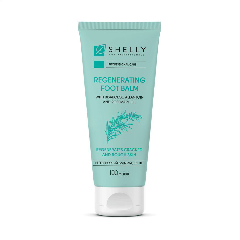 Регенерувальний бальзам для ніг Shelly Regenerating Foot Balm з бісабололом, алантоїном та олією розмарину, 100 мл